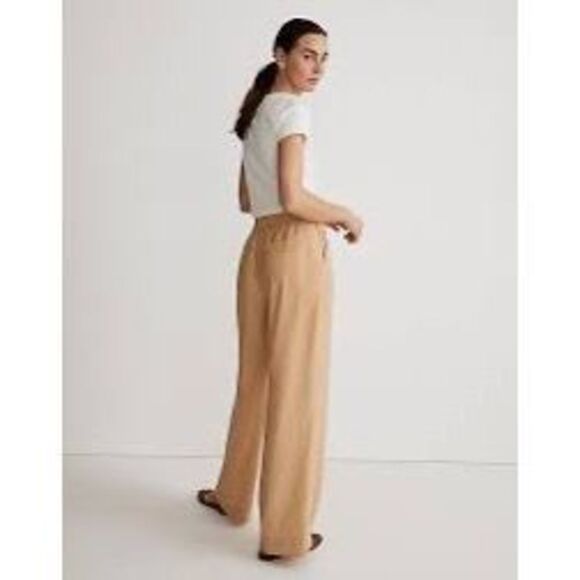Madewell Carley Wide-Leg Pant - Desert Dune Tan - Size XS - NWT - Picture 3 of 11